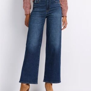 Daze Dark Wash high waisted flare jeans